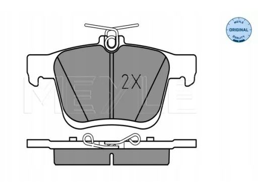 025 250 0816 Klocek Hamulcowy Kpl. Tył (Z Podkładką Wytłumiającą), Pas