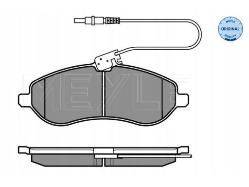 025 245 9518/W Klocek Hamulcowy Kpl. Przód , Pasuje Do: Citroen Jumpy