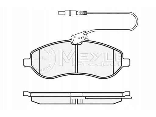 025 245 9518/W Klocek Hamulcowy Kpl. Przód , Pasuje Do: Citroen Jumpy