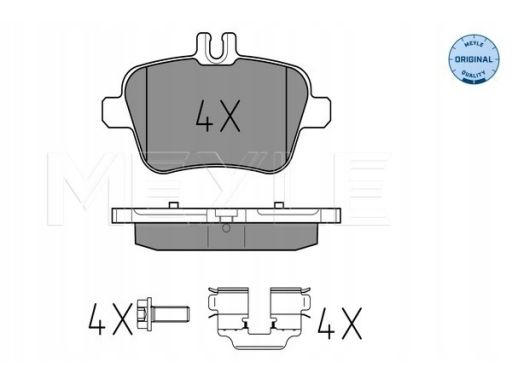 025 248 4818 Klocek Hamulcowy Kpl. Tył (Z Dodatkami, Z Podkładką