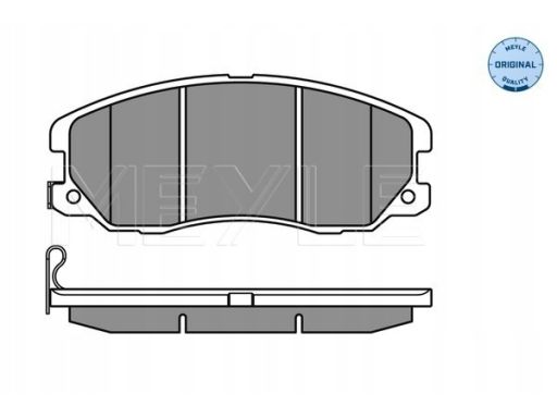 025 245 1016/W Klocek Hamulcowy Kpl. Przód (Z Podkładką Wytłumiającą),
