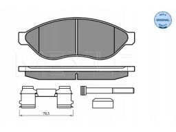 025 244 6819/W2 Klocek Hamulcowy Kpl. Przód (Z Podkładką Wytłumiającą)