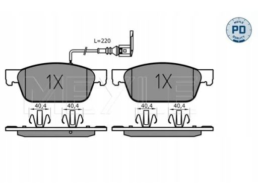 025 246 2318/Pd Klocek Hamulcowy Kpl. Przód , Pasuje Do: Vw California