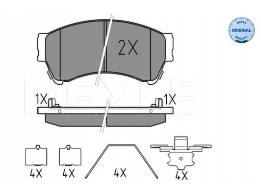 025 245 8217/W Klocek Hamulcowy Kpl. Przód (Z Podkładką Wytłumiającą),