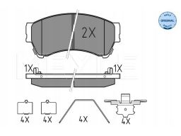 025 245 8217/W Klocek Hamulcowy Kpl. Przód (Z Podkładką Wytłumiającą),