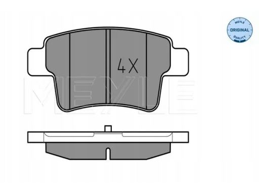 025 245 4016 Klocek Hamulcowy Kpl. Tył , Pasuje Do: Citroen C4 Grand