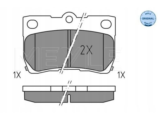 025 243 2317 Klocek Hamulcowy Kpl. Tył , Pasuje Do: Lexus Gs, Is C, Is