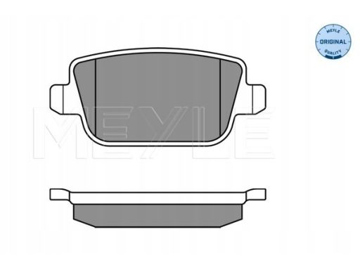 025 245 3715 Klocek Hamulcowy Kpl. Tył , Pasuje Do: Ford Focus Ii, Gal