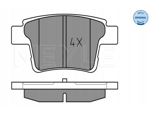 025 242 6017 Klocek Hamulcowy Kpl. Tył , Pasuje Do: Ford Mondeo Iii,