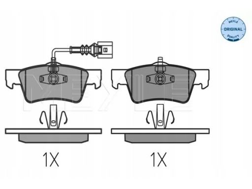 025 243 6819 Klocek Hamulcowy Kpl. Tył , Pasuje Do: Vw Touareg 2.5D