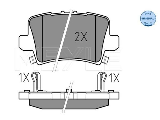 025 240 8615/W Klocek Hamulcowy Kpl. Tył , Pasuje Do: Honda Civic Viii