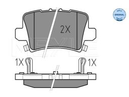 025 240 8615/W Klocek Hamulcowy Kpl. Tył , Pasuje Do: Honda Civic Viii