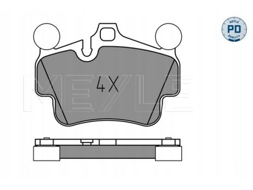 025 240 4917/Pd Klocek Hamulcowy Kpl. Przód/Tył , Pasuje Do: Porsche 9