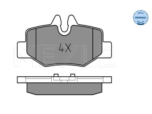 025 240 0817 Klocek Hamulcowy Kpl. Tył , Pasuje Do: Mercedes Viano (W6