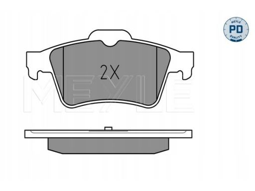 025 241 3716/Pd Klocek Hamulcowy Kpl. Tył (Z Podkładką Wytłumiającą),
