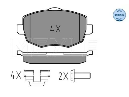025 240 7316 Klocek Hamulcowy Kpl. Przód , Pasuje Do: Lancia Ypsilon