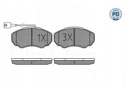 025 239 1719/Pd Klocek Hamulcowy Kpl. Przód , Pasuje Do: Citroen Jumpe