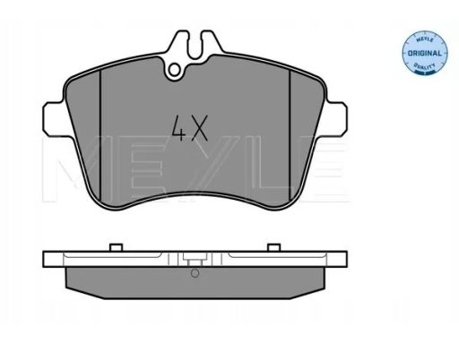 025 238 8120 Klocek Hamulcowy Kpl. Przód , Pasuje Do: Mercedes A (W169