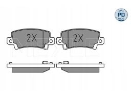 025 238 1616/Pd Klocek Hamulcowy Kpl. Tył , Pasuje Do: Toyota Corolla