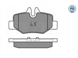 025 240 0817/Pd Klocek Hamulcowy Kpl. Tył , Pasuje Do: Mercedes Viano