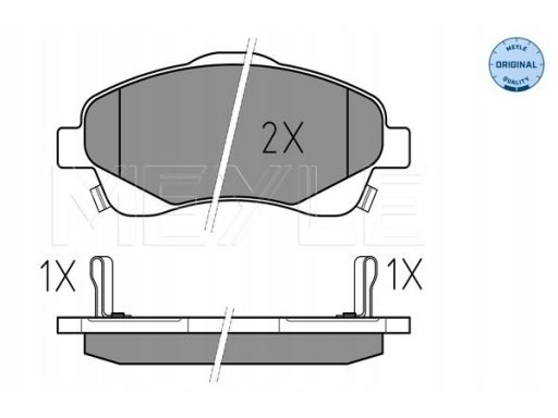 025 237 6819/W Klocek Hamulcowy Kpl. Przód , Pasuje Do: Toyota Avensis