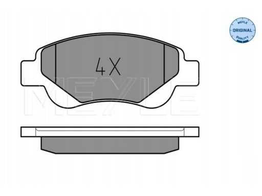 025 239 5917 Klocek Hamulcowy Kpl. Przód , Pasuje Do: Citroen C1, C1 I