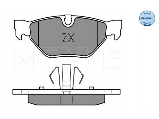 025 239 2617 Klocek Hamulcowy Kpl. Tył , Pasuje Do: Bmw 1 (E81), 1 (E8