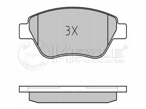 025 237 0517/Pd Klocek Hamulcowy Kpl. Przód , Pasuje Do: Alfa Romeo Mi