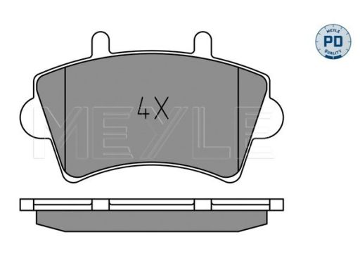 025 236 1318/Pd Klocek Hamulcowy Kpl. Przód , Pasuje Do: Nissan Inters