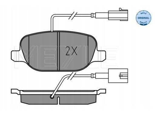 025 238 1118 Klocek Hamulcowy Kpl. Tył , Pasuje Do: Alfa Romeo 159,