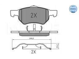 025 238 0718 Klocek Hamulcowy Kpl. Przód , Pasuje Do: Chrysler Voyager