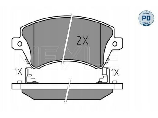 025 237 6617/Pd Klocek Hamulcowy Kpl. Przód , Pasuje Do: Toyota Coroll