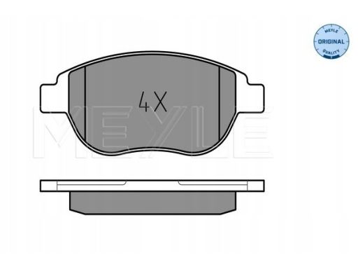 025 236 0019 Klocek Hamulcowy Kpl. Przód , Pasuje Do: Citroen Berlingo