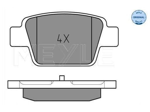 025 237 1415 Klocek Hamulcowy Kpl. Tył , Pasuje Do: Alfa Romeo Mito, F