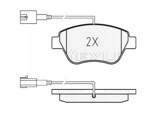 025 237 0617/W Klocek Hamulcowy Kpl. Przód , Pasuje Do: Abarth 500C /