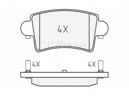 025 236 6916/Pd Klocek Hamulcowy Kpl. Tył , Pasuje Do: Nissan Intersta