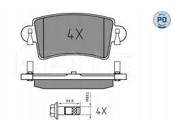 025 236 6916/Pd Klocek Hamulcowy Kpl. Tył , Pasuje Do: Nissan Intersta