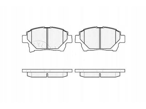 025 235 1015/W Klocek Hamulcowy Kpl. Przód , Pasuje Do: Toyota Iq