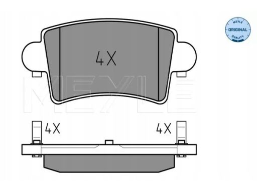 025 236 6916 Klocek Hamulcowy Kpl. Tył , Pasuje Do: Nissan Interstar,