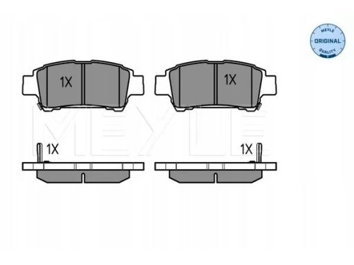 025 236 4616/W Klocek Hamulcowy Kpl. Tył , Pasuje Do: Toyota Alphard I