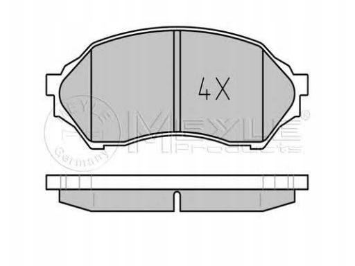 025 234 9016 Klocek Hamulcowy Kpl. Przód , Pasuje Do: Mazda 323 F Vi,