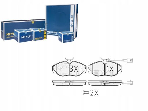 025 236 0219/W Klocek Hamulcowy Kpl. Przód , Pasuje Do: Citroen Jumper