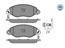 025 234 3418/Pd Klocek Hamulcowy Kpl. Przód (Z Podkładką Wytłumiającą)