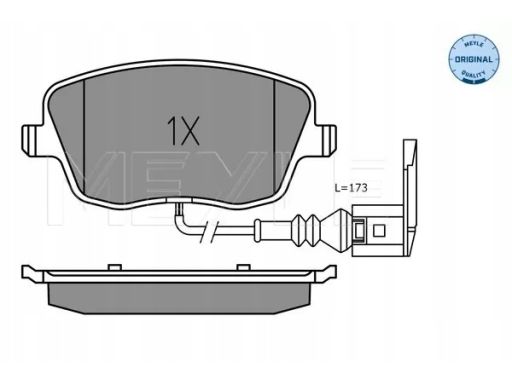 025 235 8118/W Klocek Hamulcowy Kpl. Przód , Pasuje Do: Seat Ibiza Iii