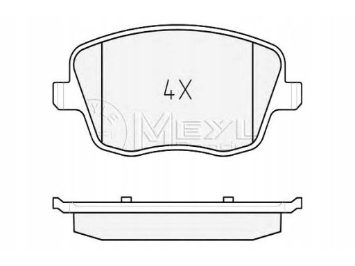 025 235 8118/W Klocek Hamulcowy Kpl. Przód , Pasuje Do: Seat Ibiza Iii
