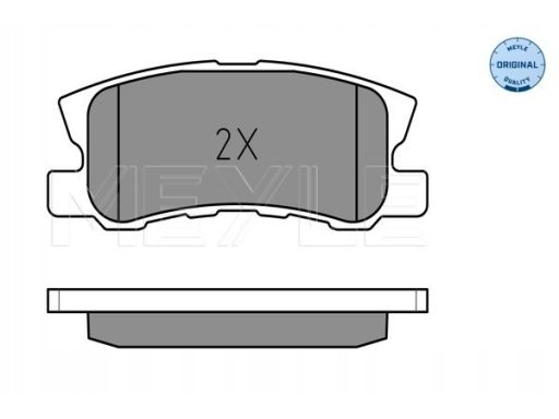 025 235 8216 Klocek Hamulcowy Kpl. Tył , Pasuje Do: Chrysler 200, Sebr