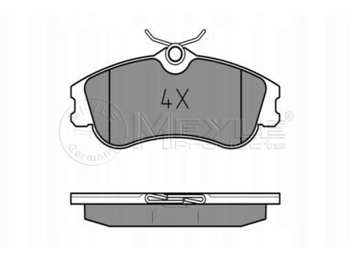 025 233 4619 Klocek Hamulcowy Kpl. Przód , Pasuje Do: Citroen Berlingo