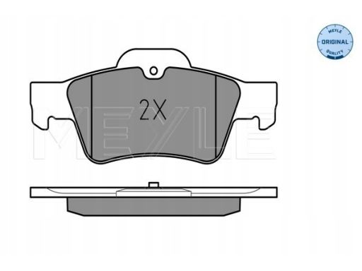 025 233 3416 Klocek Hamulcowy Kpl. Tył , Pasuje Do: Mercedes Cls (C219