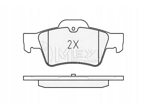 025 233 3416 Klocek Hamulcowy Kpl. Tył , Pasuje Do: Mercedes Cls (C219
