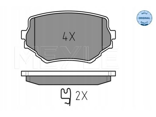 025 233 1414/W Klocek Hamulcowy Kpl. Przód , Pasuje Do: Suzuki Grand